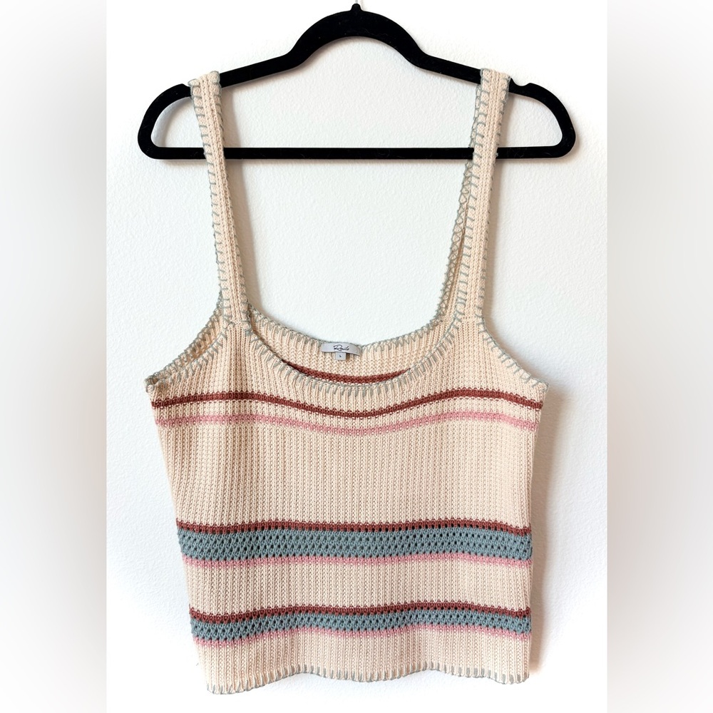 Rails Sienna Top Striped Knit Tank Top Size Large - Picture 2 of 6